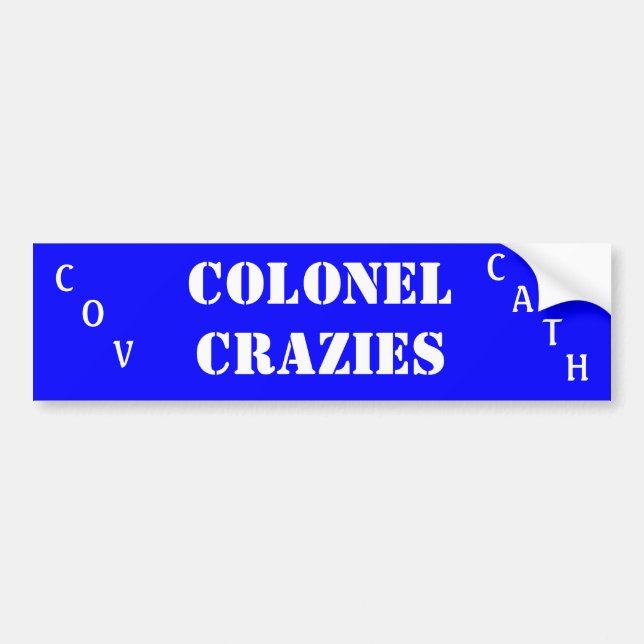 Pegatina Para Coche Catedral de Cov: Coronel Crazies (Frente)
