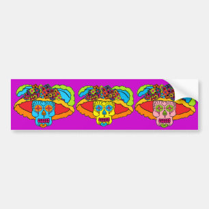 Pegatina Para Coche Catrina Sugar Skull
