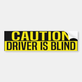 Pegatina Para Coche caution driver is blind
