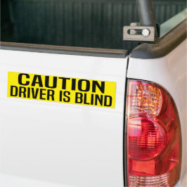 Pegatina Para Coche caution driver is blind