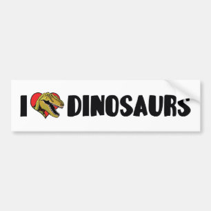 Pegatina Para Coche Cazador de fósiles de dinosaurios - Amo los dinosa