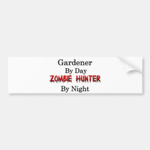 Pegatina Para Coche Cazador del jardinero/del zombi