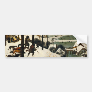 Pegatina Para Coche Cazadores en la nieve (por Pieter Bruegel, el anci