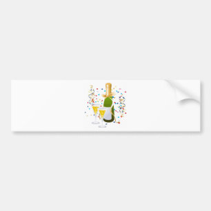 Pegatina Para Coche Celebración de Champagne