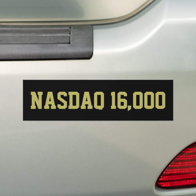 Pegatina Para Coche Celebración de la Bolsa de Valores NASDAQ 16000 (en coche)