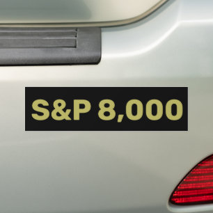 Pegatina Para Coche Celebración del nivel 8,000 del índice bursátil S&