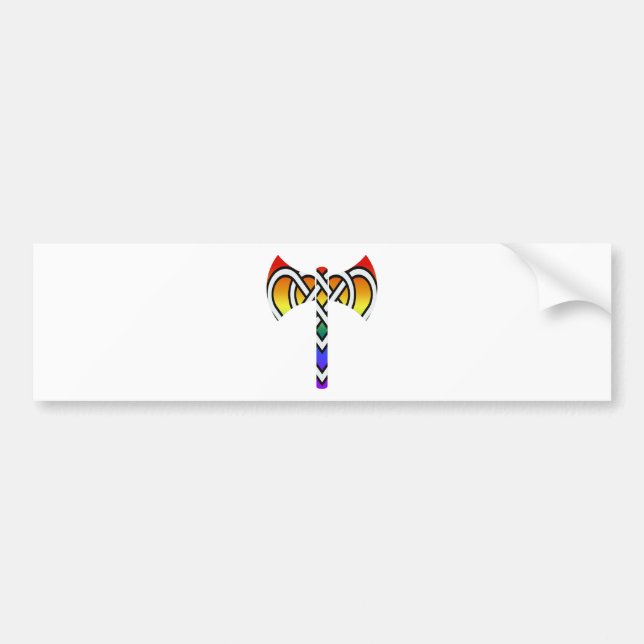 Pegatina Para Coche Celtic Labrys (Frente)