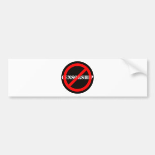 Pegatina Para Coche Censura de la prohibición