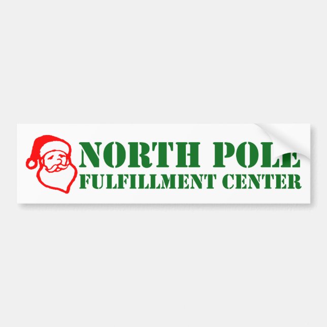 Pegatina Para Coche Centro del cumplimiento de Polo Norte (Frente)