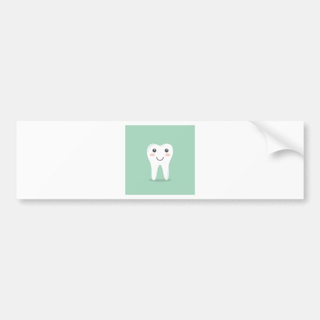 Pegatina Para Coche Cepillo de dientes de cepillado del diente del (Frente)