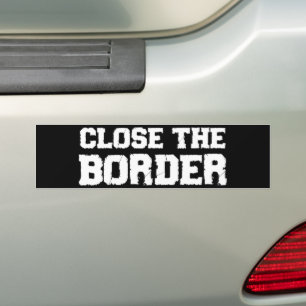 Pegatina Para Coche Cerrar La Frontera Anti-Biden Trump 2024