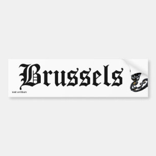 Pegatina Para Coche Certificado de visita a Bruselas