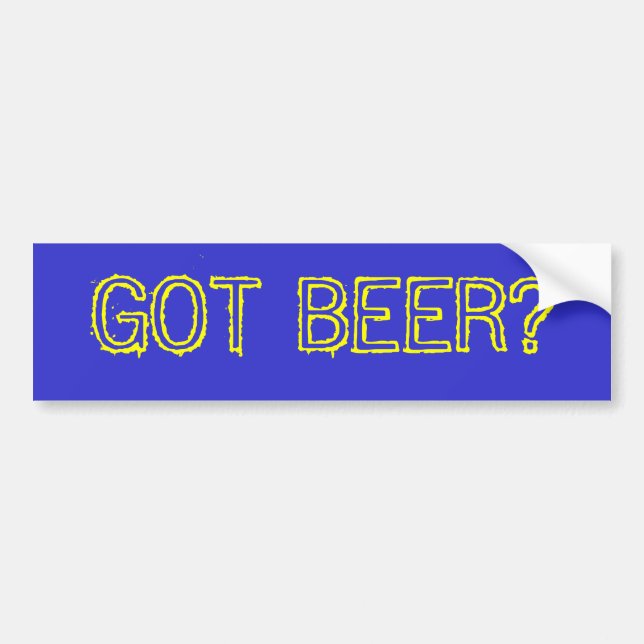 PEGATINA PARA COCHE ¿CERVEZA CONSEGUIDA? (Frente)