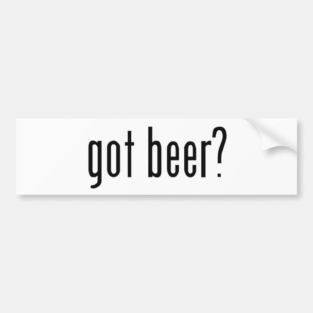 Pegatina Para Coche ¿cerveza conseguida? (Frente)