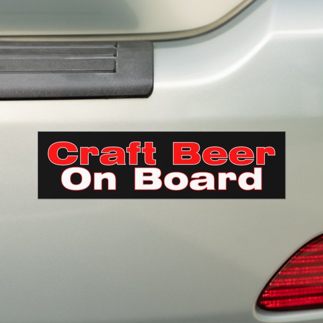 PEGATINA PARA COCHE CERVEZA DE BARRA A BORDO (en coche)