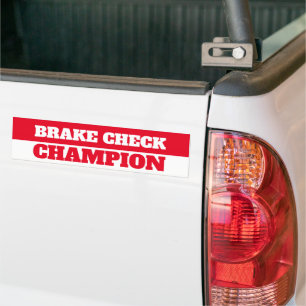 PEGATINA PARA COCHE CHAMPION DE COMPROBACIÓN DE FRENO