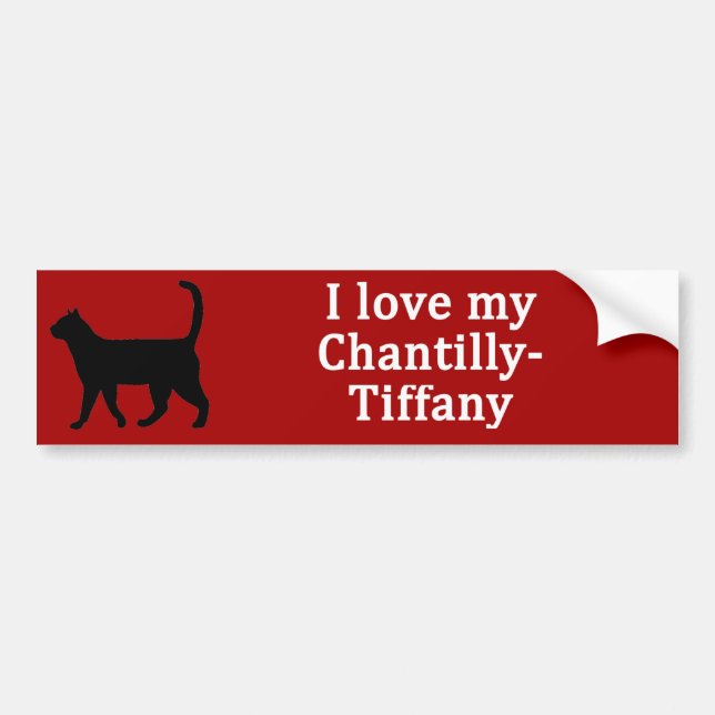 Pegatina Para Coche Chantilly-Tiffany Love (Frente)