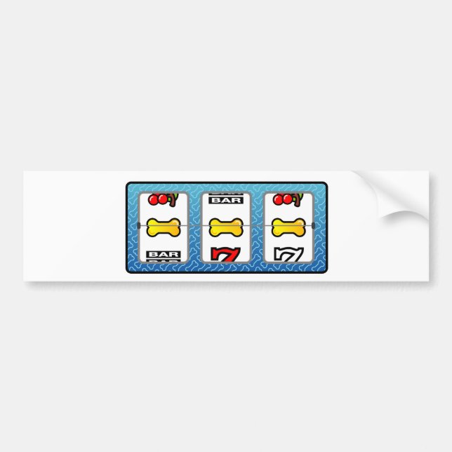 Pegatina Para Coche Chaqueta de huesos de perro (Frente)