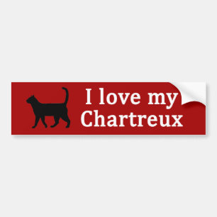 Pegatina Para Coche Chartreux Love