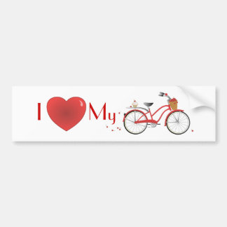 Pegatina Para Coche Cheery Cherry Bicycle