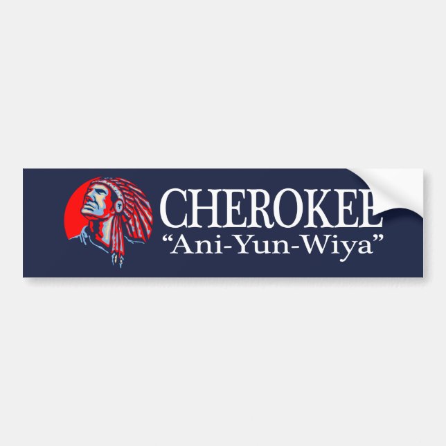 Pegatina Para Coche Cherokee (Aniyunwiya) (Frente)