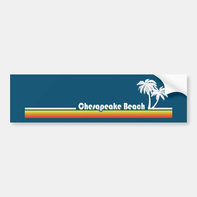 Pegatina Para Coche Chesapeake Beach Maryland (Frente)