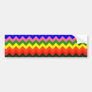 Pegatina Para Coche chevron arcoiris
