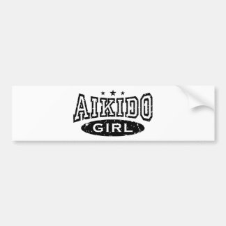 Pegatina Para Coche Chica Aikido