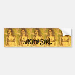Pegatina Para Coche chica bikini