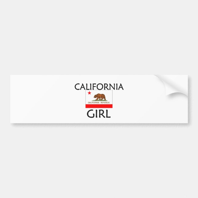PEGATINA PARA COCHE CHICA DE CALIFORNIA (Frente)