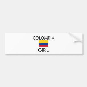 PEGATINA PARA COCHE CHICA DE COLOMBIA
