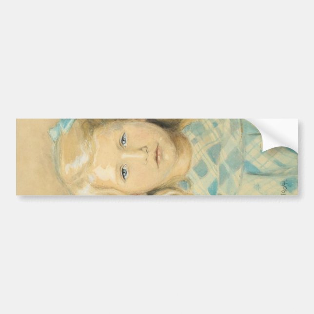 Pegatina Para Coche Chica de Cute Young Blonde (Frente)