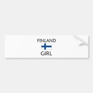 PEGATINA PARA COCHE CHICA DE FINLANDIA