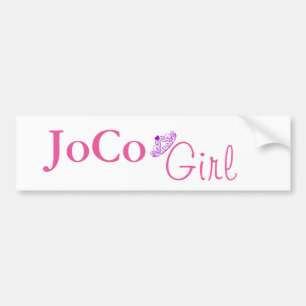 Pegatina Para Coche Chica de JoCo en blanco