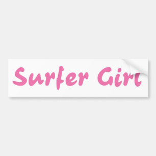 Pegatina Para Coche Chica de la persona que practica surf