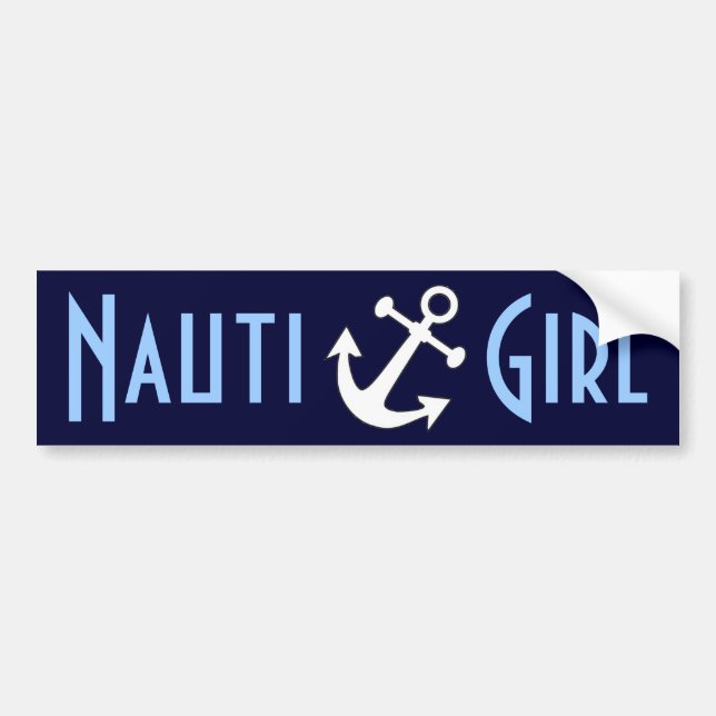 Pegatina Para Coche Chica de Nauti (Frente)