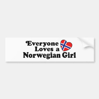 Pegatina Para Coche Chica de Noruega
