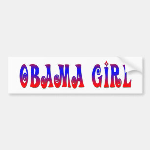 Pegatina Para Coche Chica de Obama