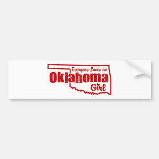 Pegatina Para Coche Chica de Oklahoma