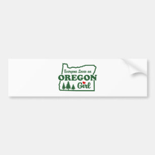 Pegatina Para Coche Chica de Oregon