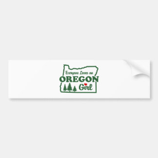 Pegatina Para Coche Chica de Oregon
