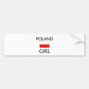 PEGATINA PARA COCHE CHICA DE POLONIA
