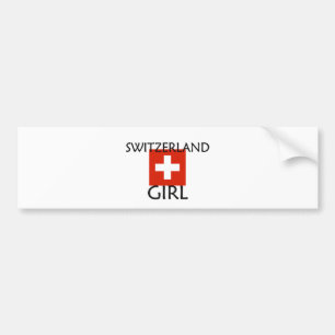 PEGATINA PARA COCHE CHICA DE SUIZA