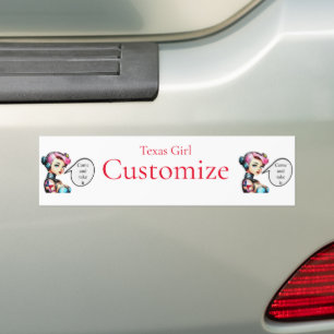 Pegatina Para Coche Chica de Texas Thunder_Cove