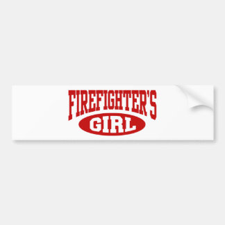 Pegatina Para Coche Chica del bombero