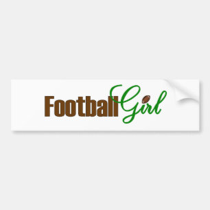 Pegatina Para Coche Chica del fútbol