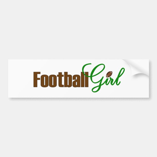 Pegatina Para Coche Chica del fútbol (Frente)