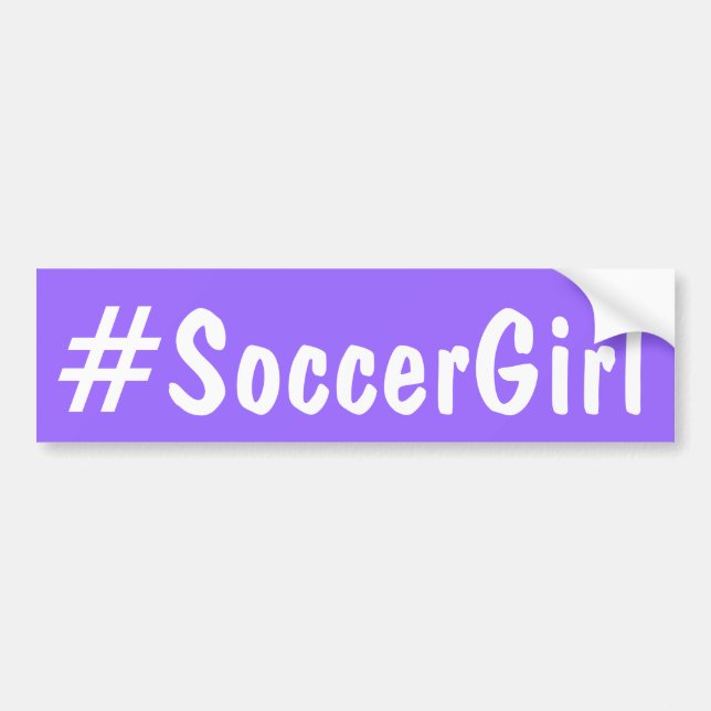 Pegatina Para Coche Chica del fútbol (Frente)