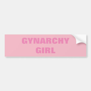 PEGATINA PARA COCHE CHICA DEL GYNARCHY