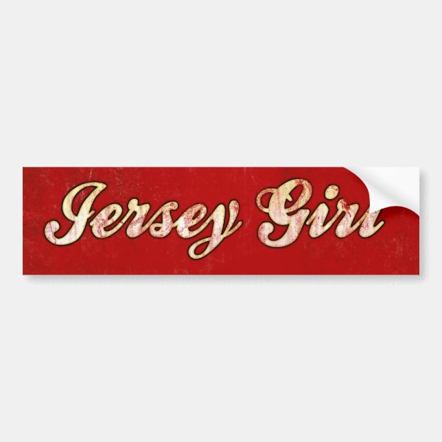Pegatina Para Coche Chica del jersey (Frente)